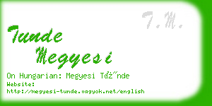 tunde megyesi business card